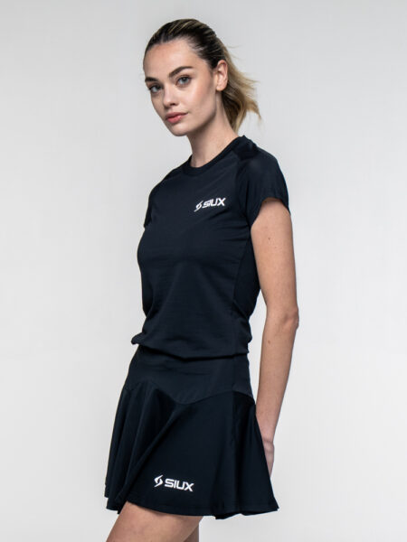 Siux Match Dame T-shirt - Sort, Hvid og Grøn