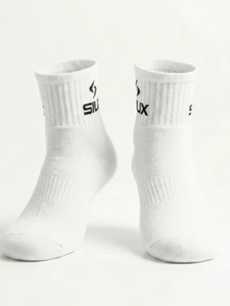 Hvide strømper 3-pak - Medium skaft